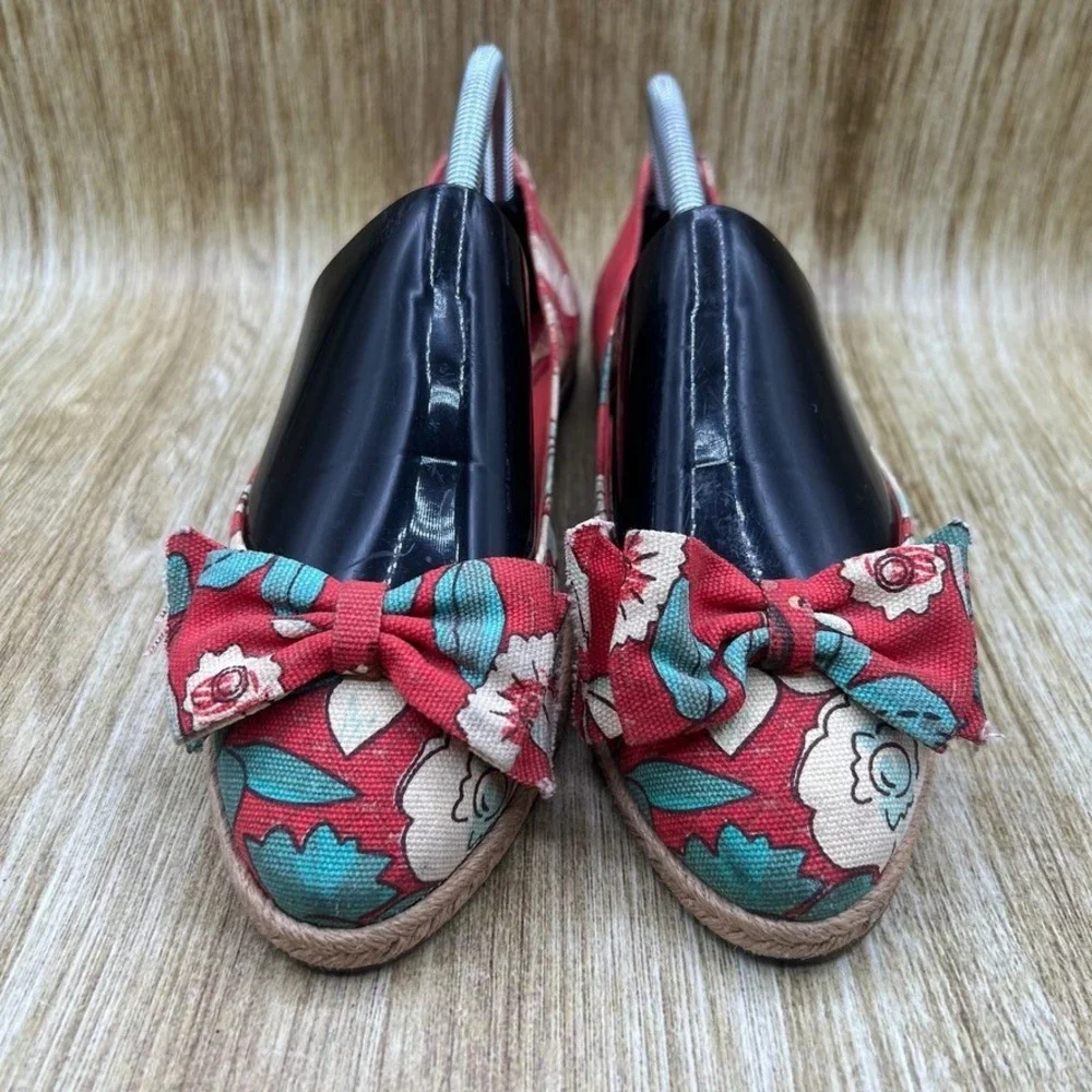 Tory Burch Tasmin Espadrille Women's Size 10 B Floral Flats Made‎ In Spain Shoes